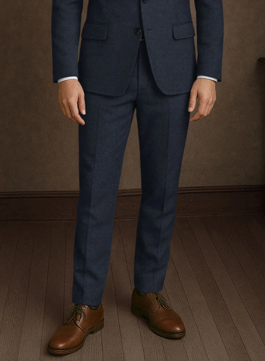 Naples Jet Blue Tweed Pants - Image 3