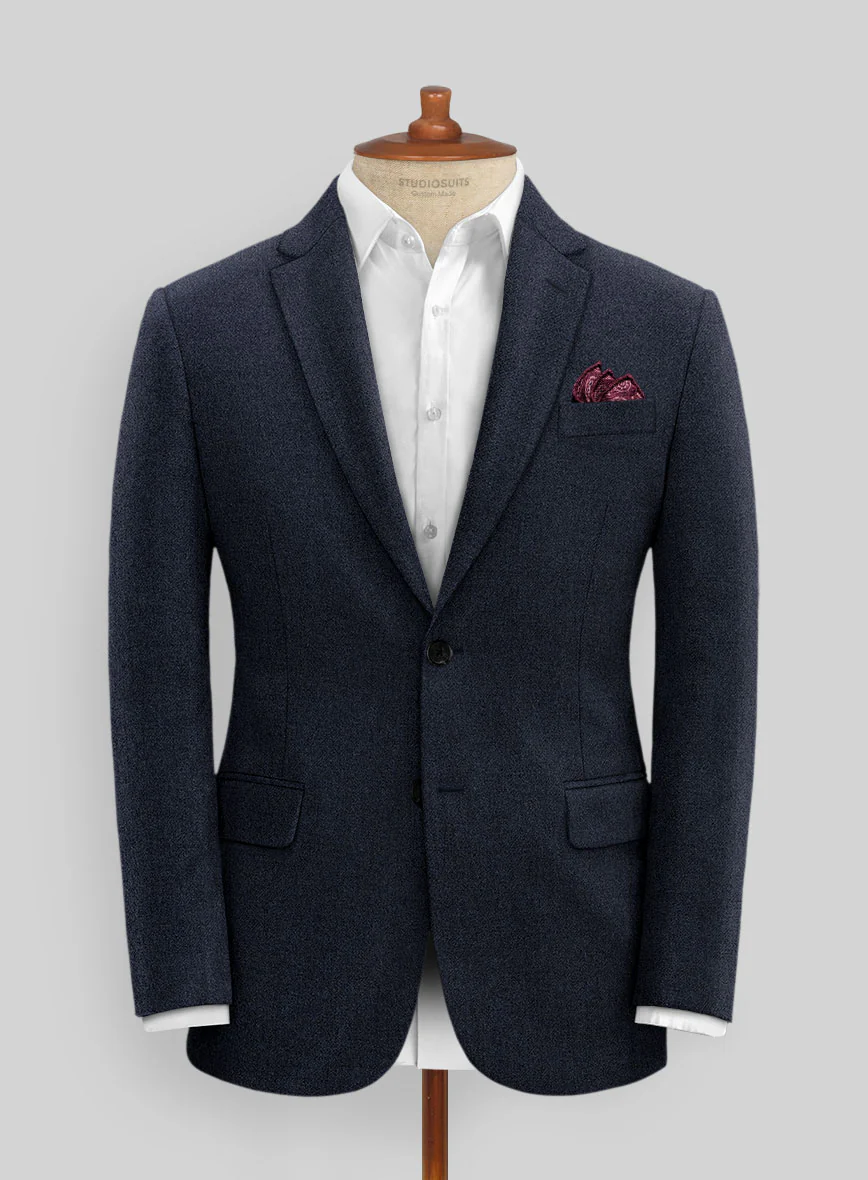 Naples Jet Blue Tweed Suit - Image 5