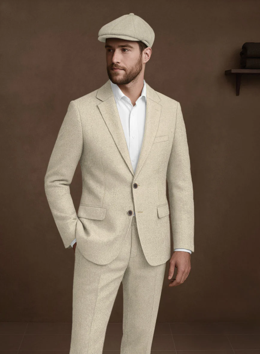 Naples Latte Tweed Jacket - Image 2