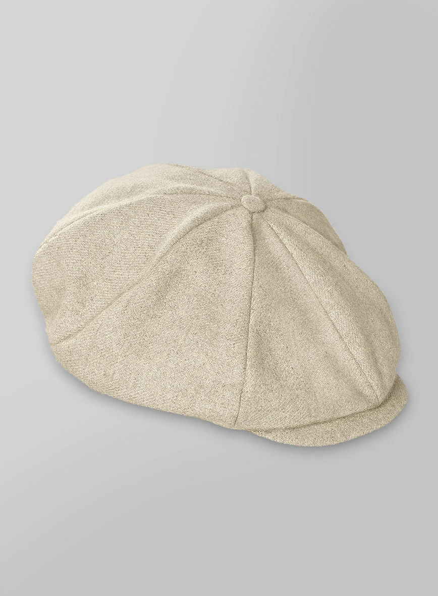 Naples Latte Tweed Newsboy Cap - Image 3