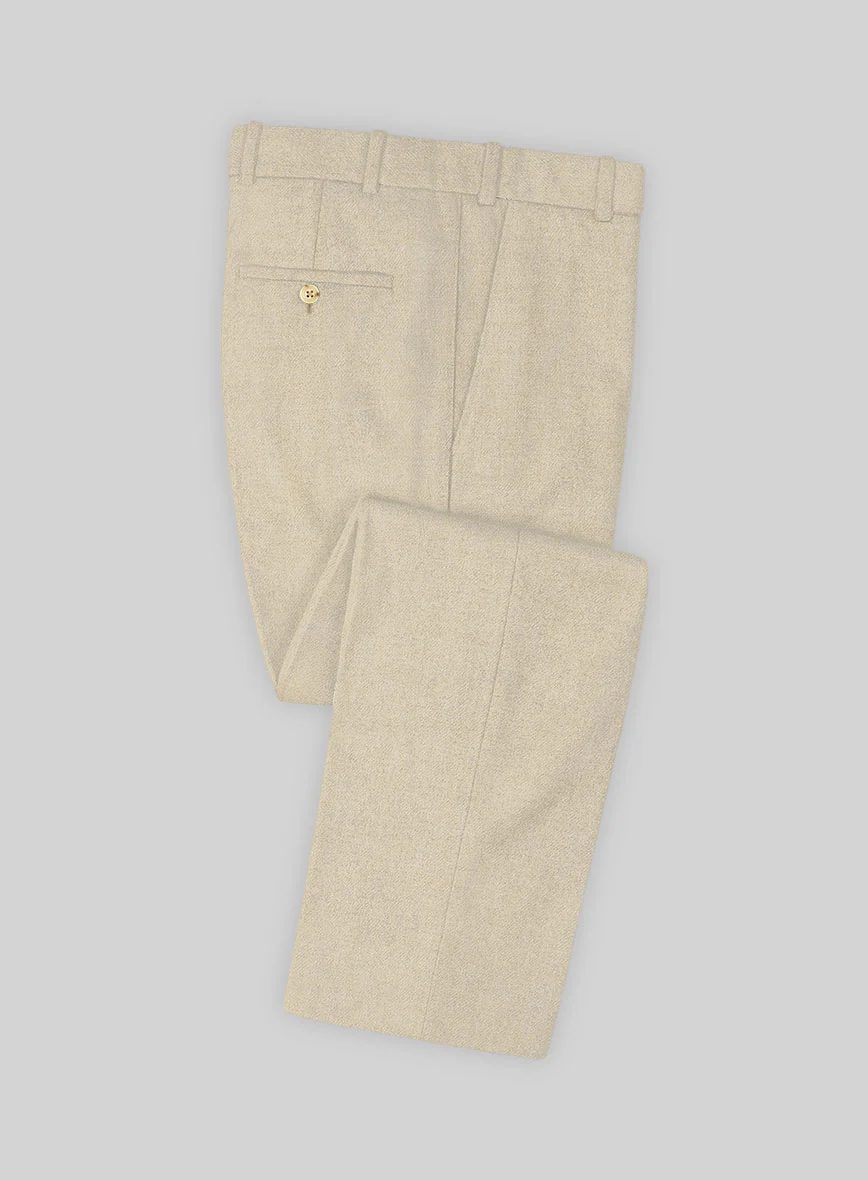 Naples Latte Tweed Double Breasted Suit - Image 3