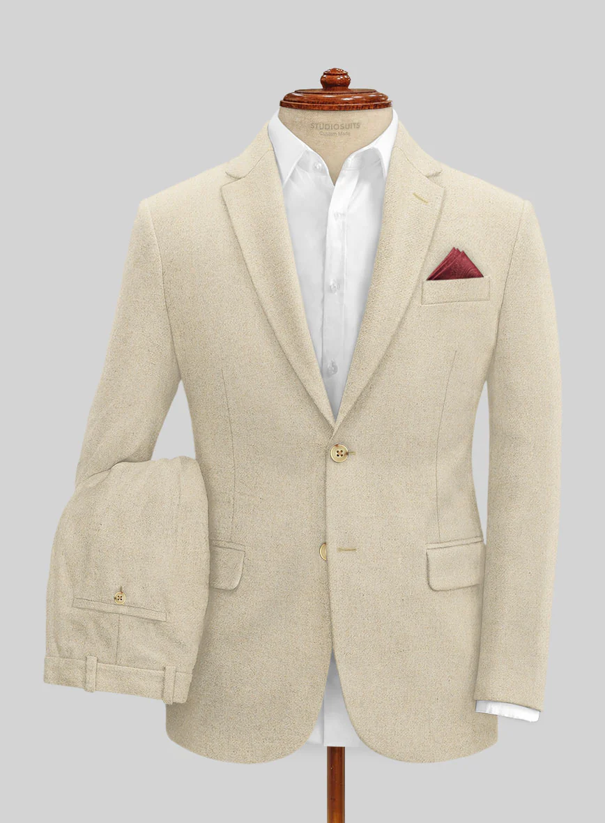 Naples Latte Tweed Suit - Image 2