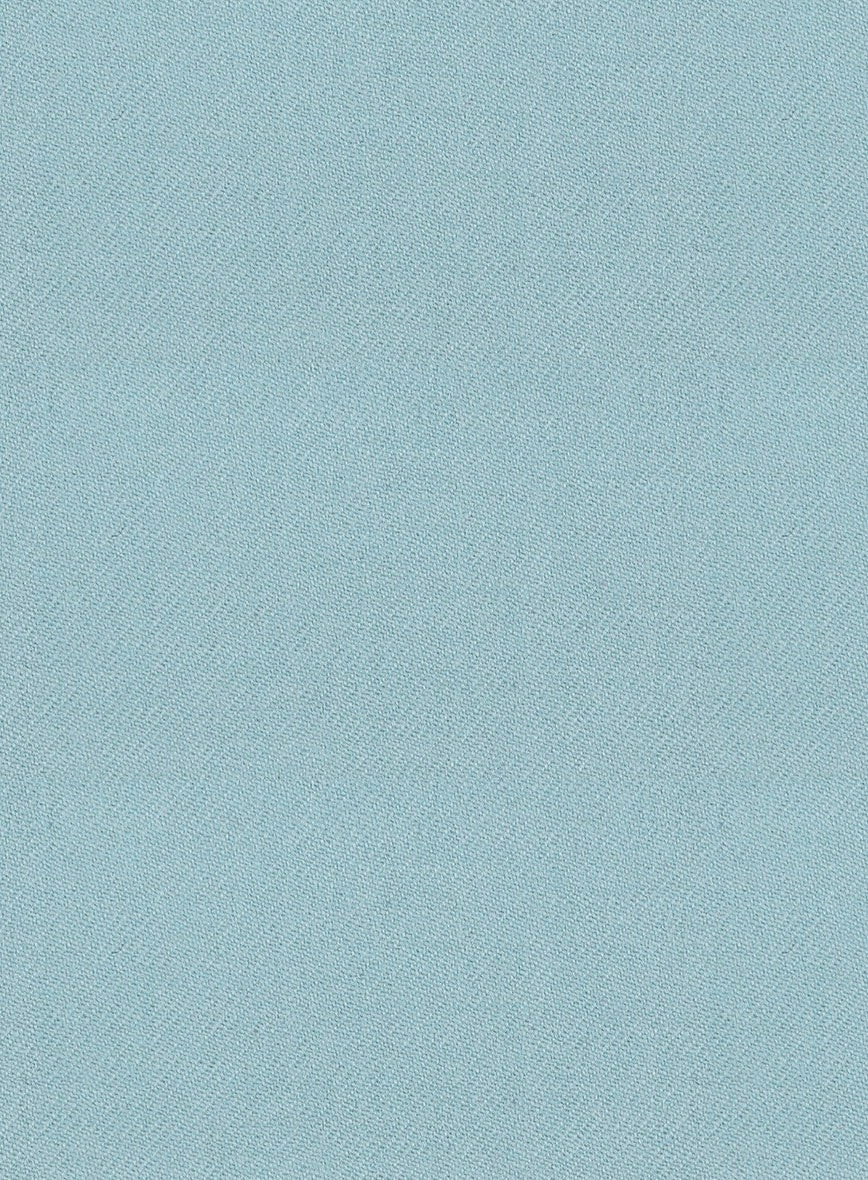 Naples Light Blue Tweed Double Breasted Jacket - Image 2