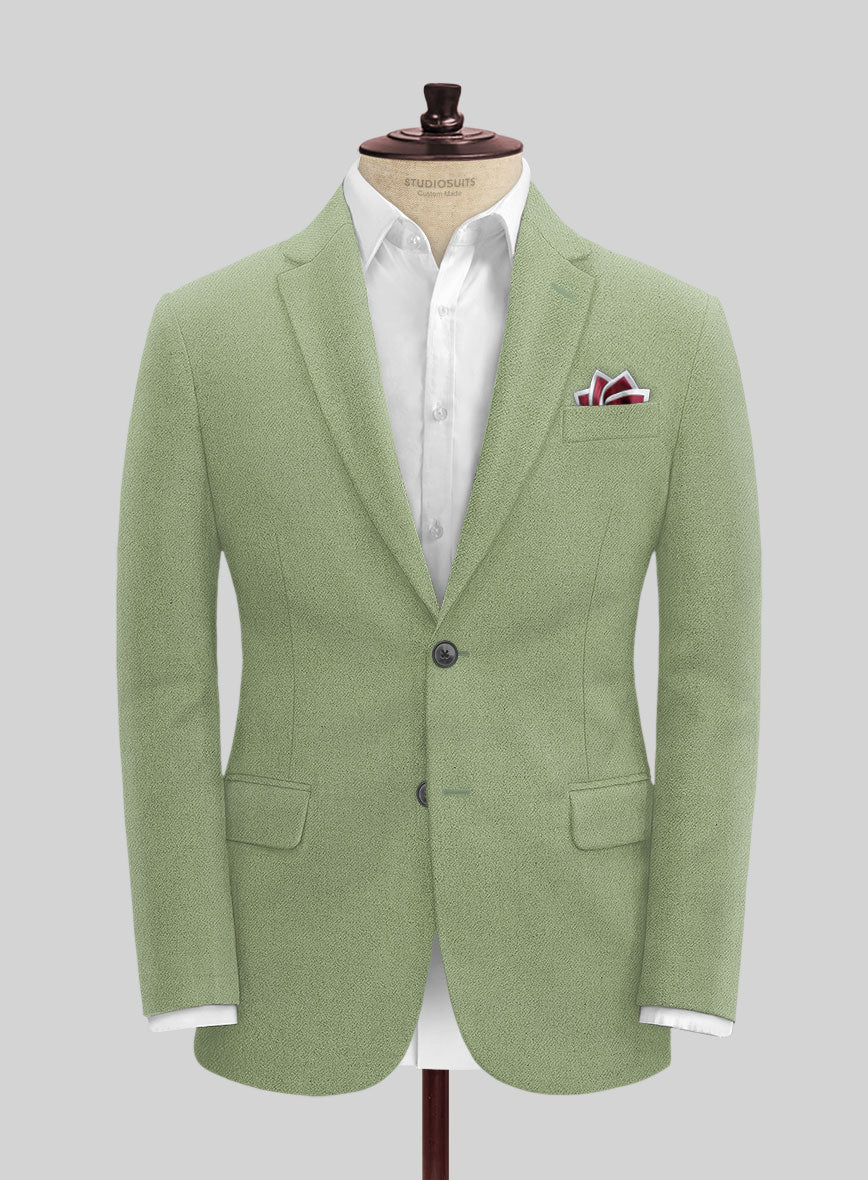 Naples Light Green Tweed Suit - Image 5