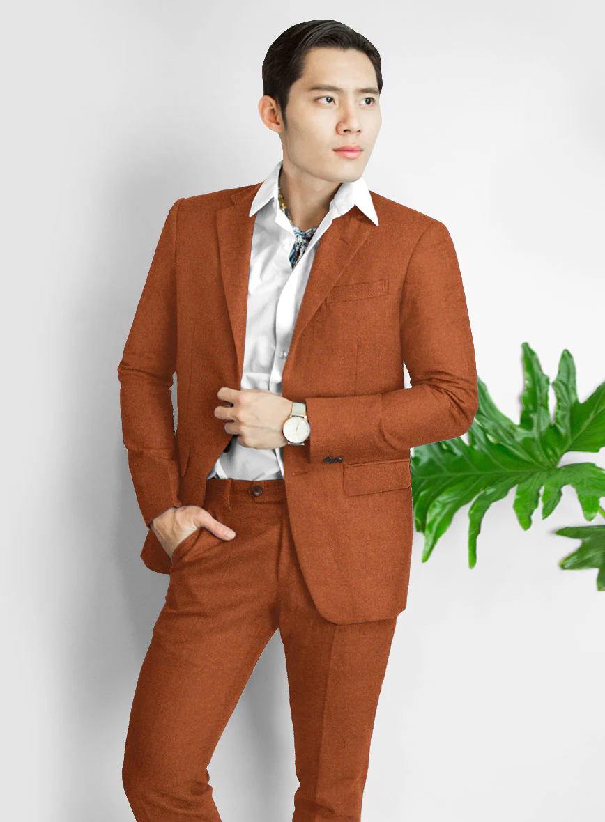 Naples Maitai Orange Tweed Jacket - Image 2