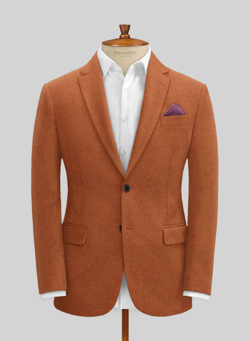 Naples Maitai Orange Tweed Suit - Image 3