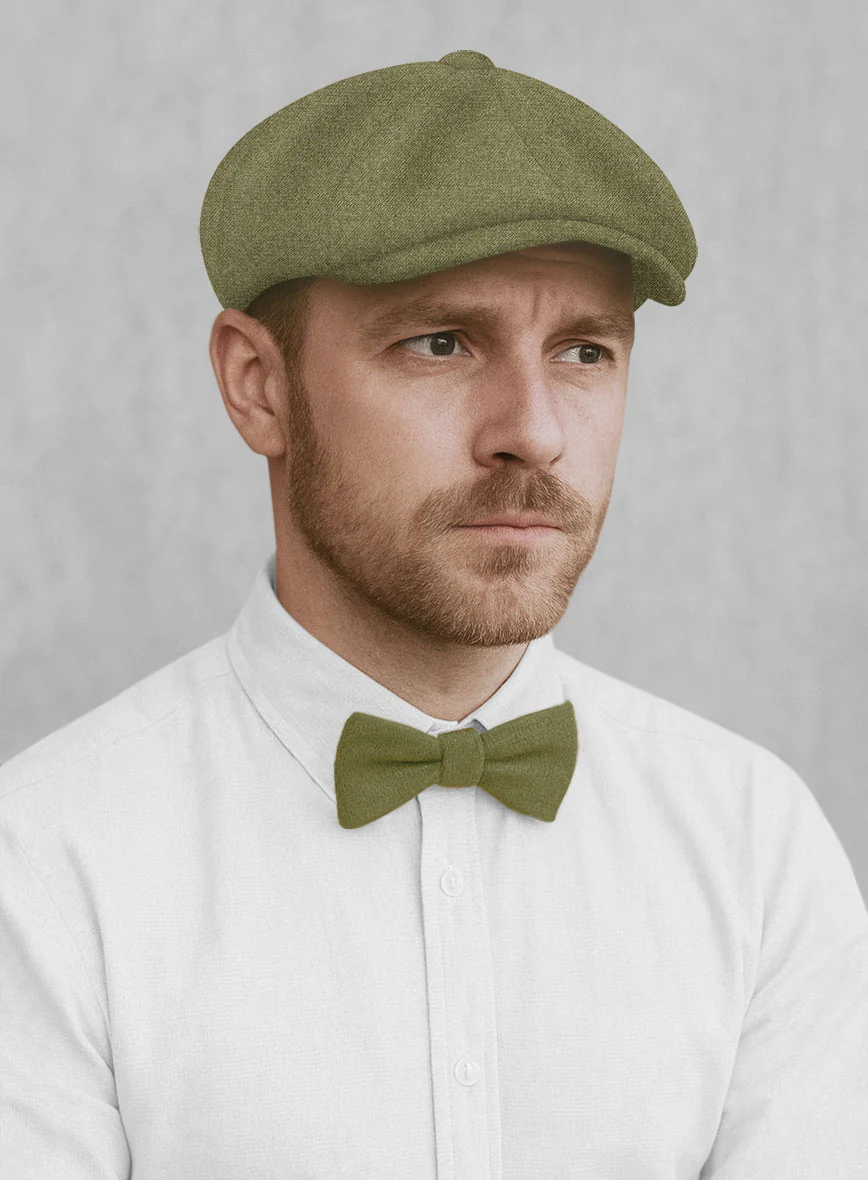 Naples Martini Green Tweed Newsboy Cap - Image 2