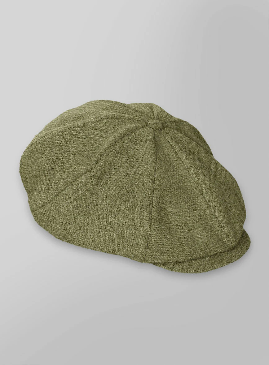 Naples Martini Green Tweed Newsboy Cap - Image 3