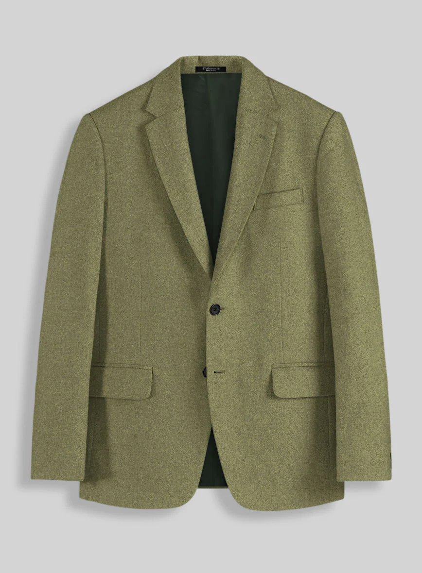 Naples Martini Green Tweed Suit - Image 3