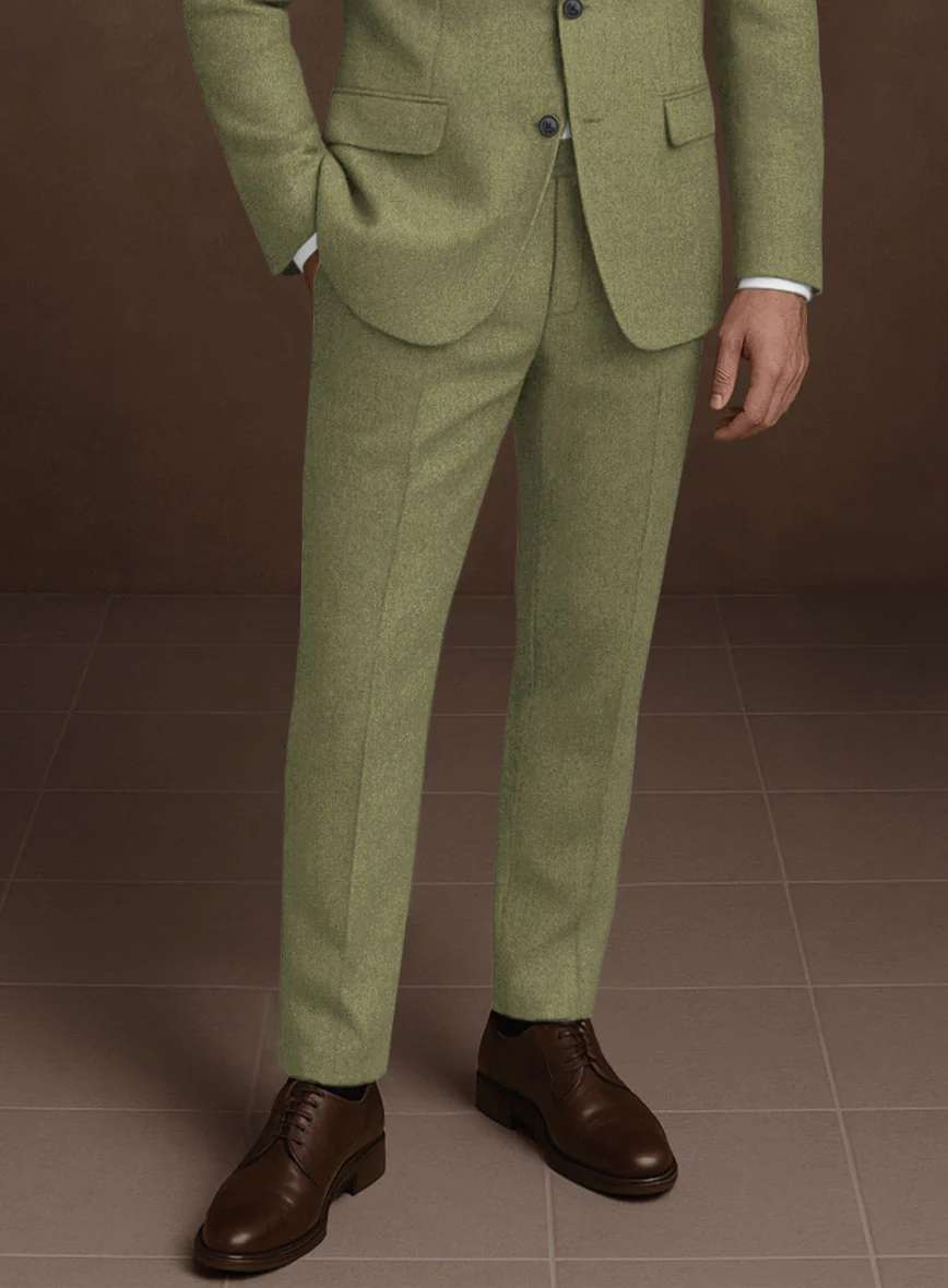 Naples Martini Green Tweed Suit - Image 6