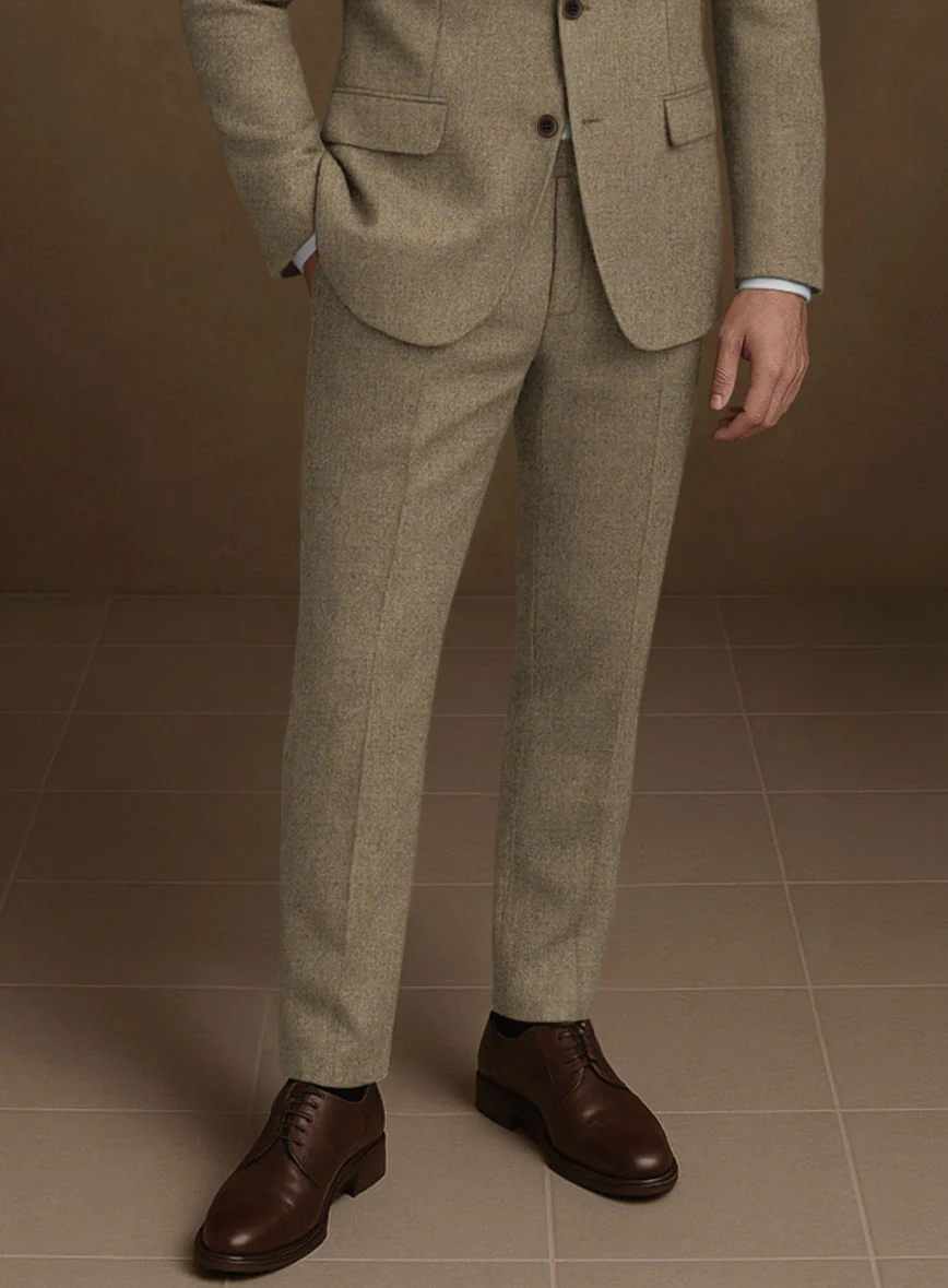 Naples Melange Brown Tweed Suit - Image 5