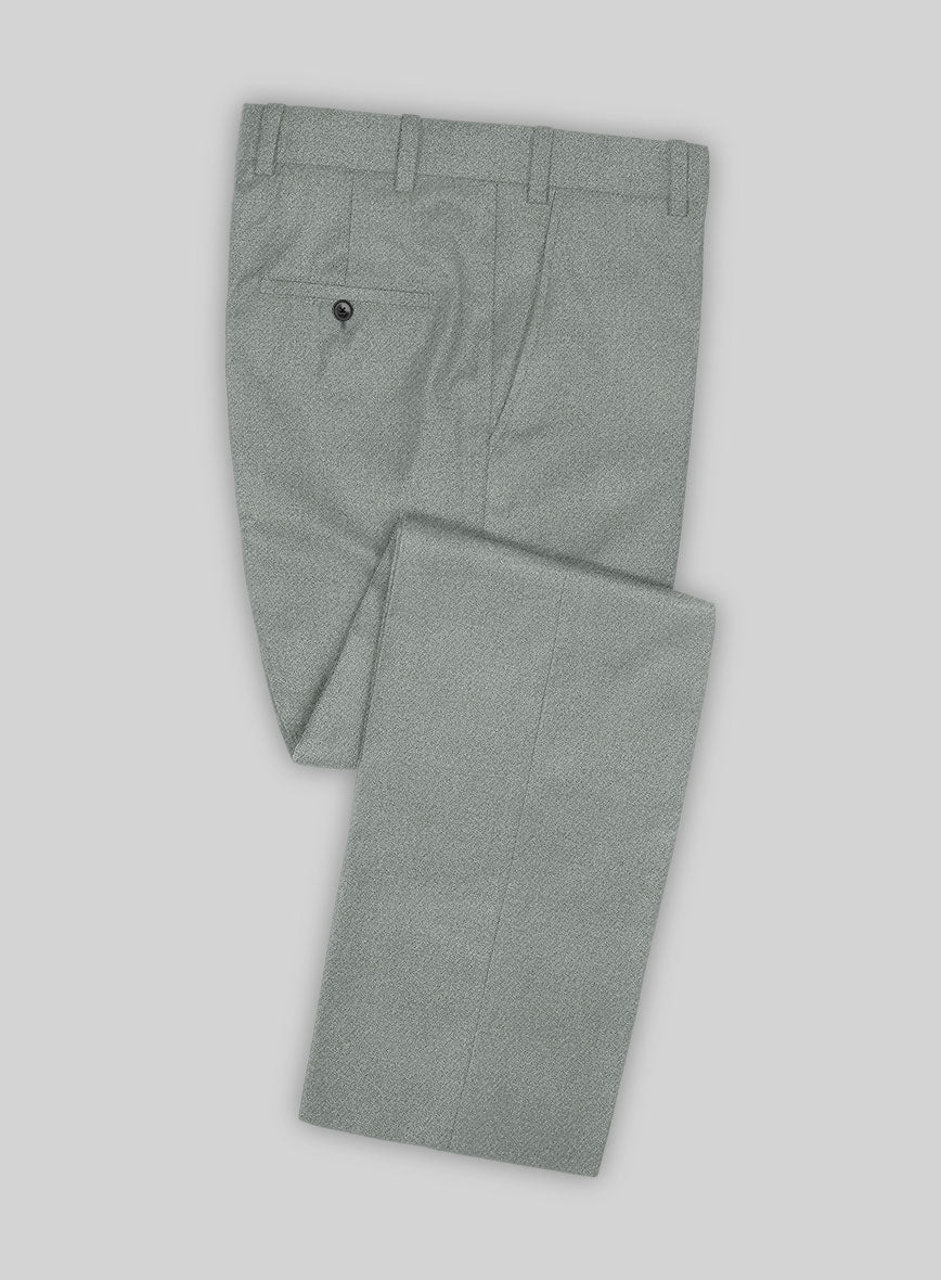 Naples Milano Sage Green Tweed Double Breasted Suit - Image 3