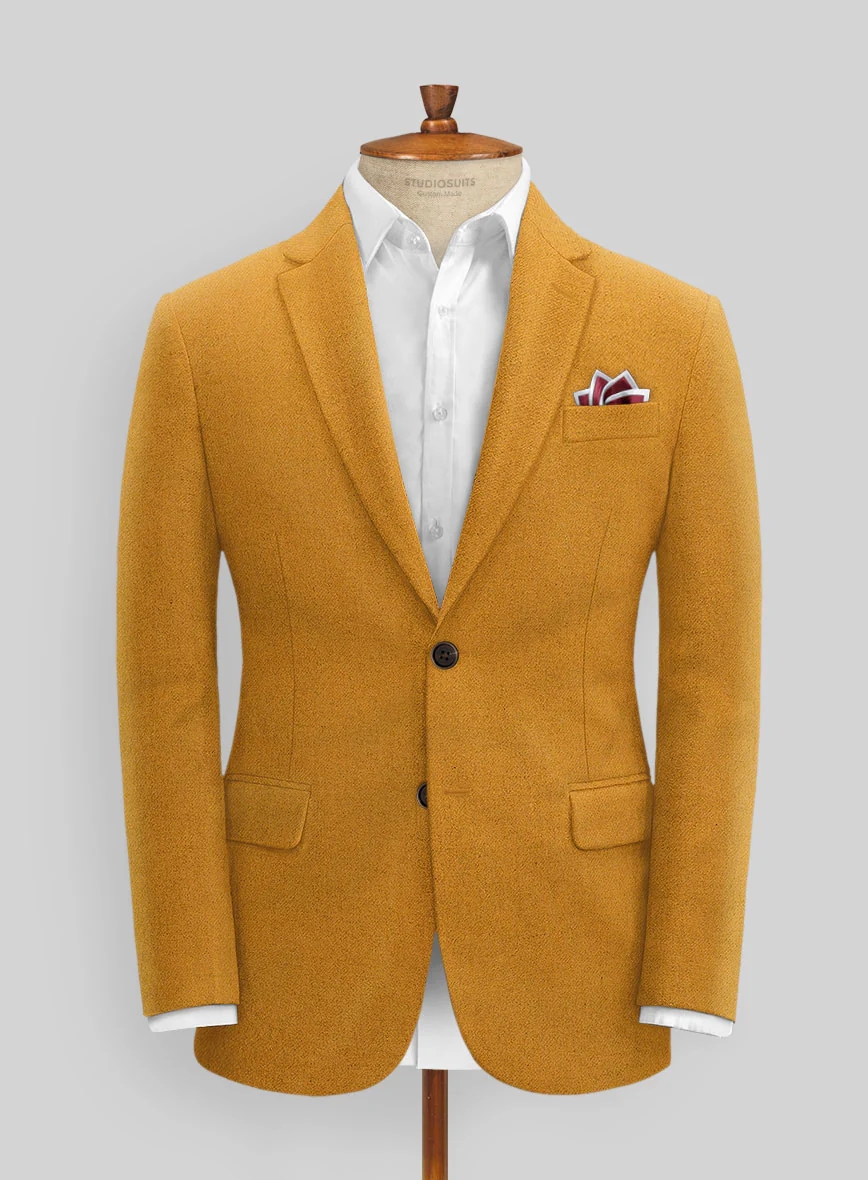 Naples Mimosa Yellow Tweed Suit - Image 3