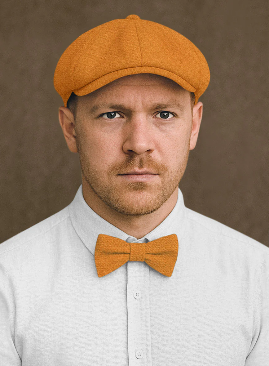 Naples Mustard Tweed Newsboy Cap - Image 2