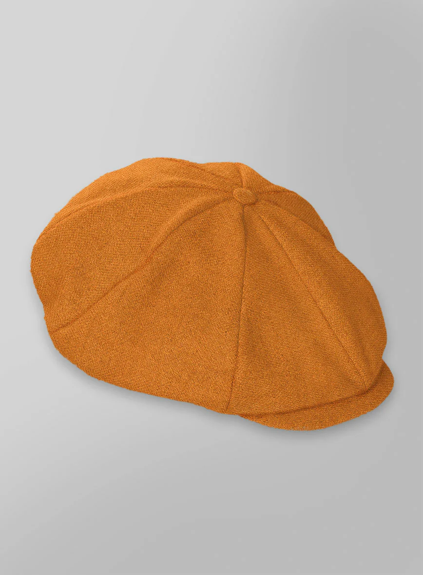 Naples Mustard Tweed Newsboy Cap - Image 3