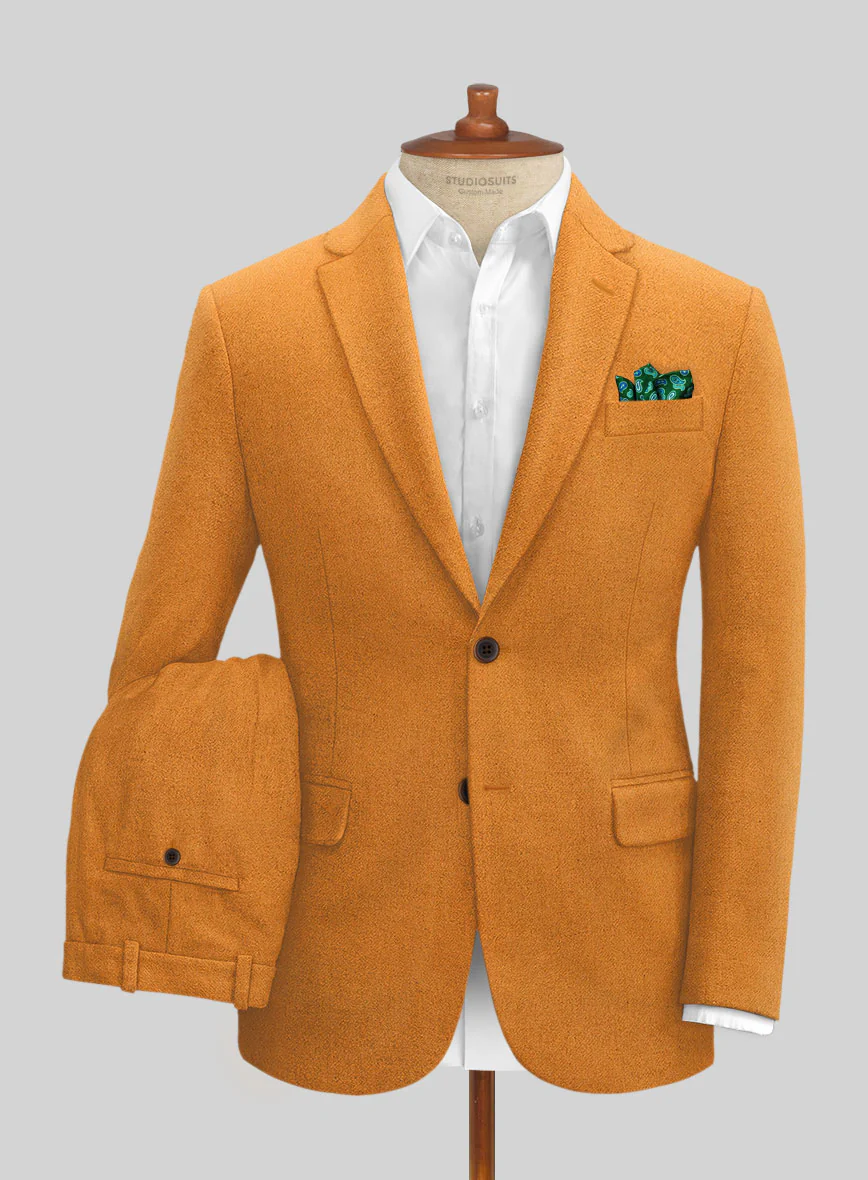 Naples Mustard Tweed Suit - Image 2