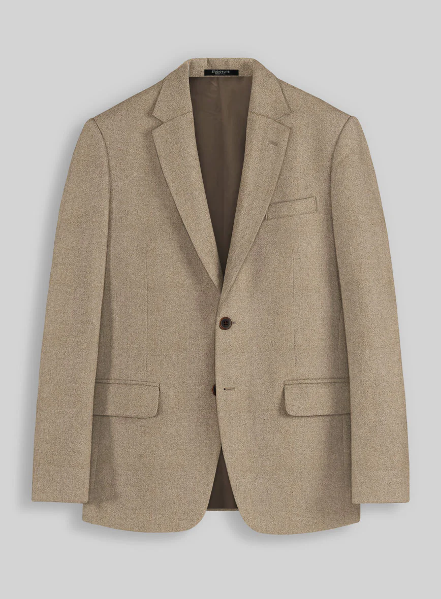 Naples Muted Beige Tweed Suit - Image 5