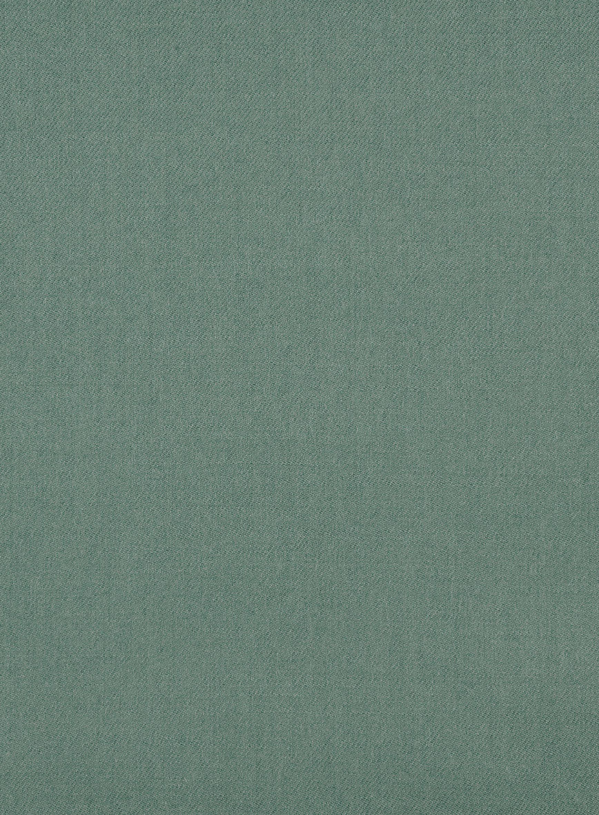 Naples Muted Green Tweed Double Breasted Jacket - Image 2