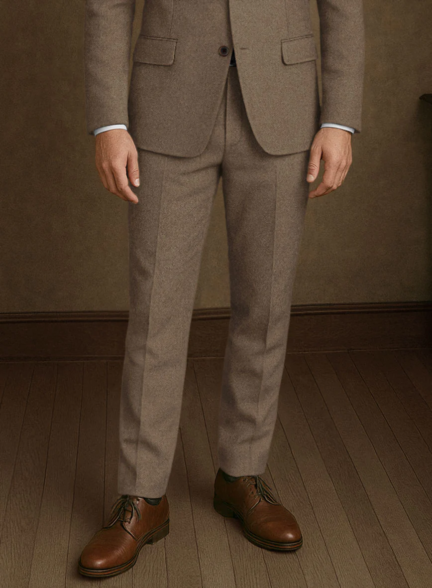 Naples Oak Wood Tweed Pants - Image 2
