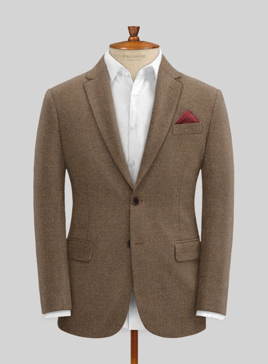 Naples Oak Wood Tweed Suit - Image 5