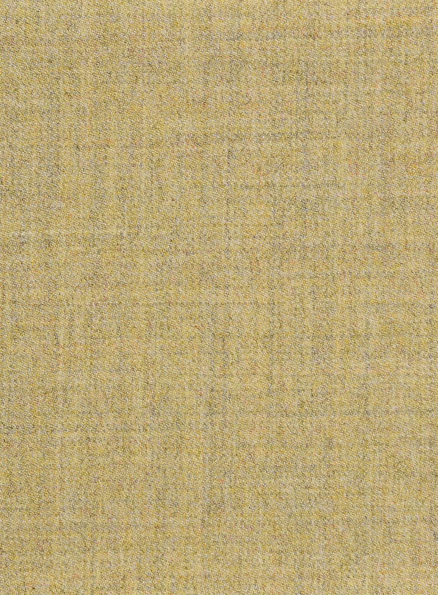 Naples Ochre Yellow Tweed Double Breasted Jacket - Image 2