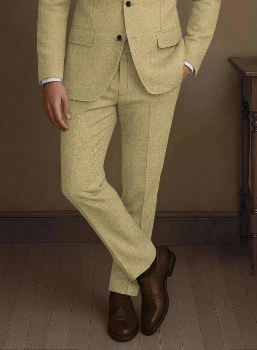Naples Ochre Yellow Tweed Suit - Image 6