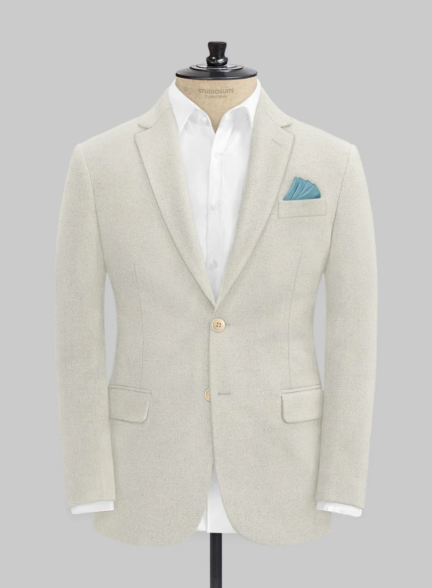 Naples Off White Tweed Suit - Image 5