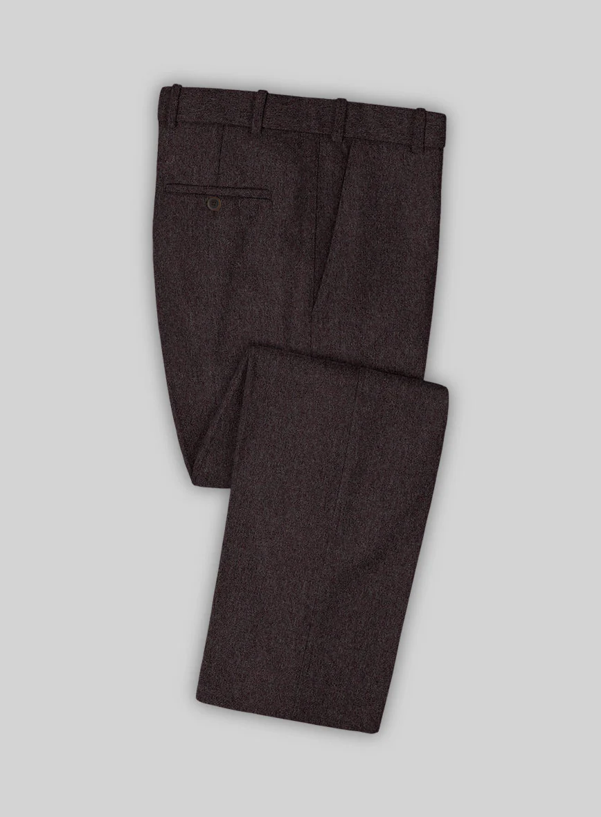 Naples Opera Wine Tweed Double Breasted Suit - Image 3