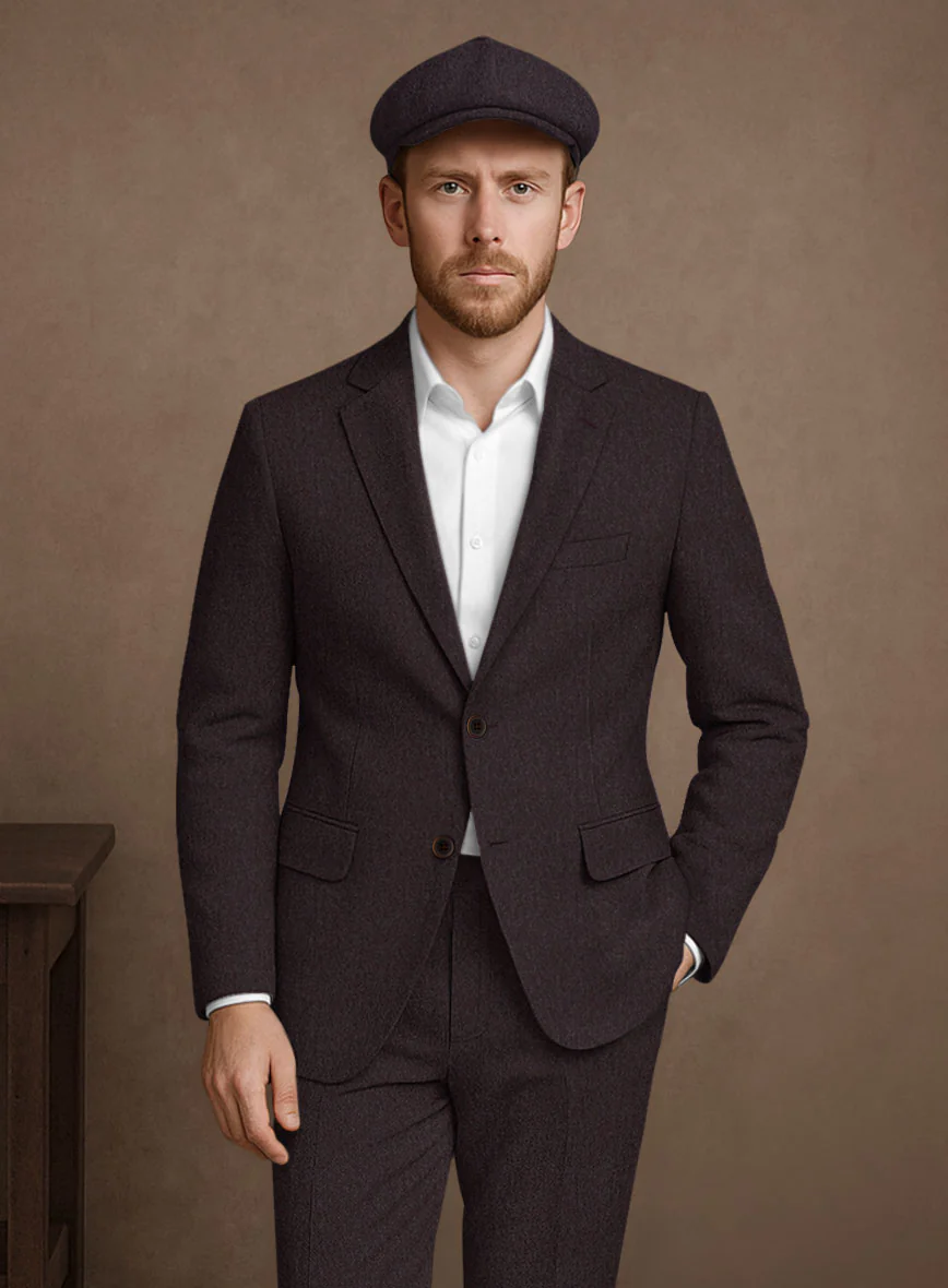 Naples Opera Wine Tweed Jacket - Image 2