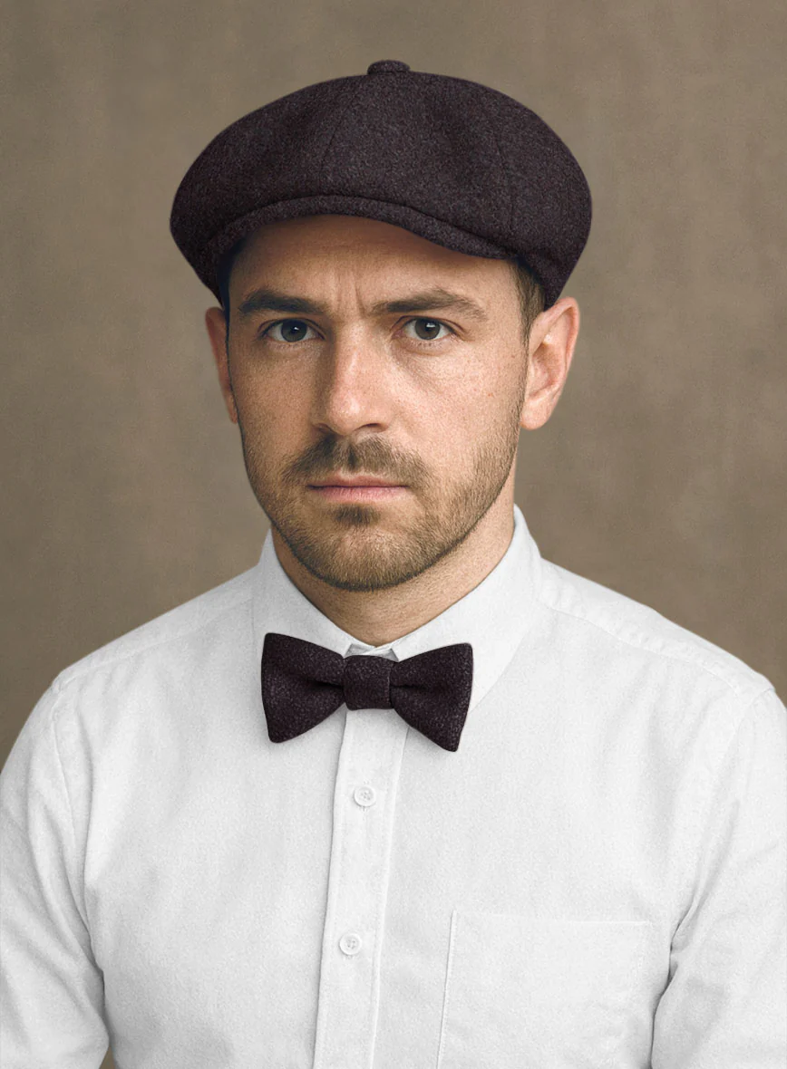 Naples Opera Wine Tweed Newsboy Cap - Image 2