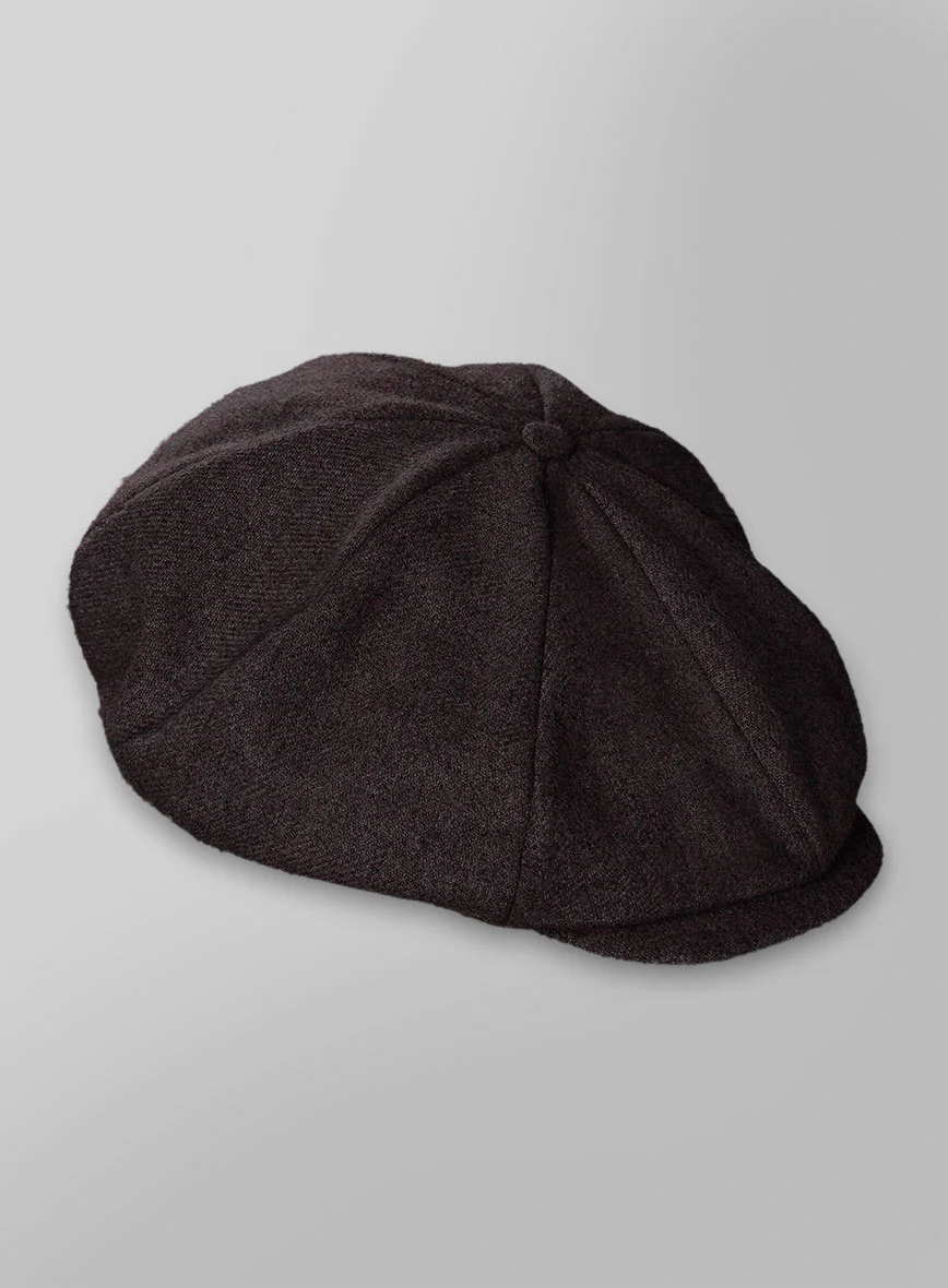 Naples Opera Wine Tweed Newsboy Cap - Image 3
