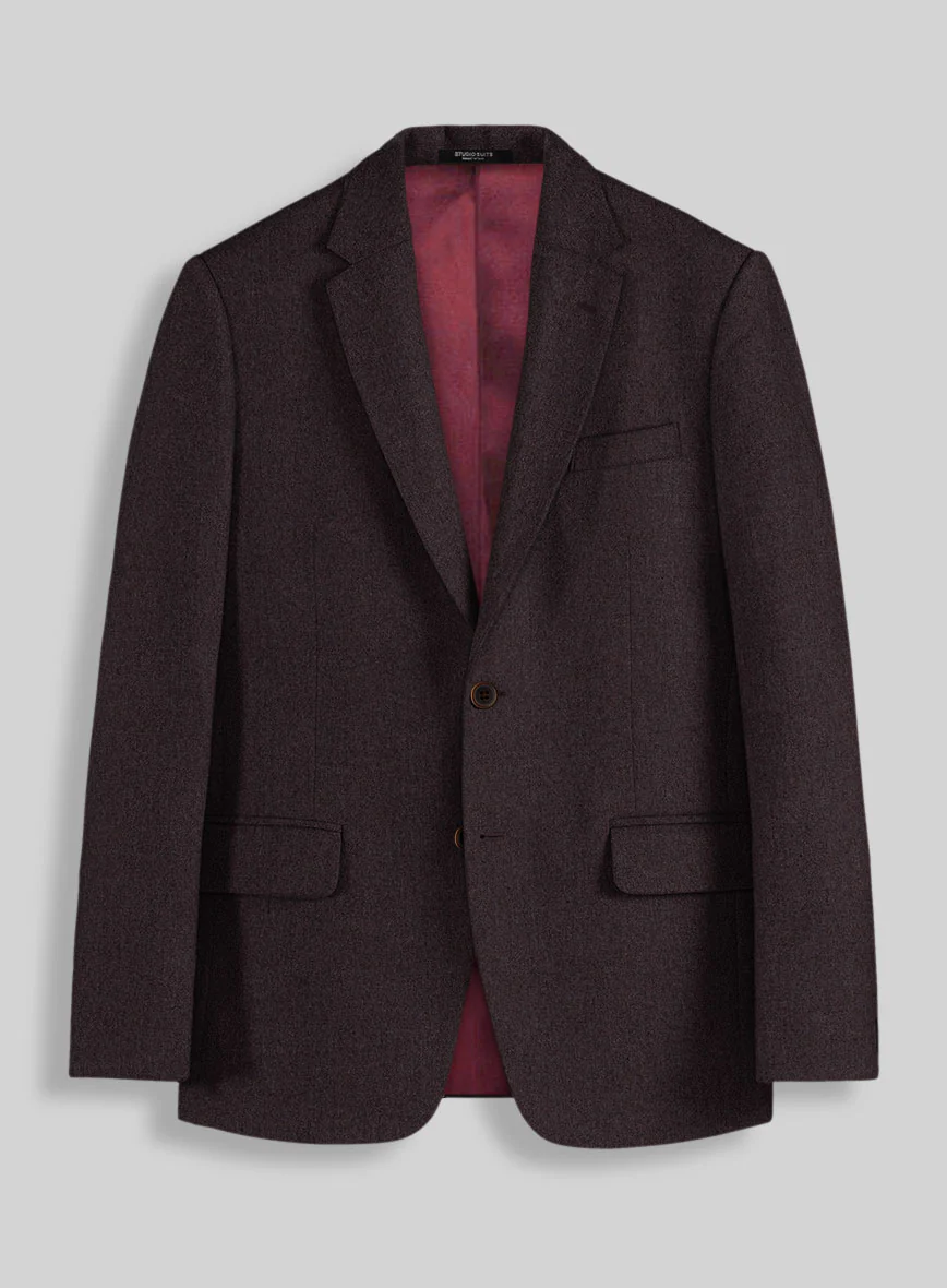 Naples Opera Wine Tweed Suit - Image 3