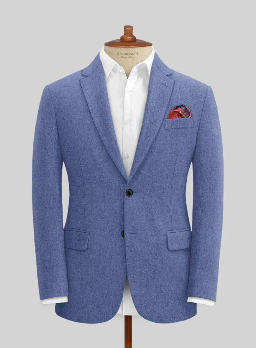 Naples Paris Blue Tweed Suit - Image 3