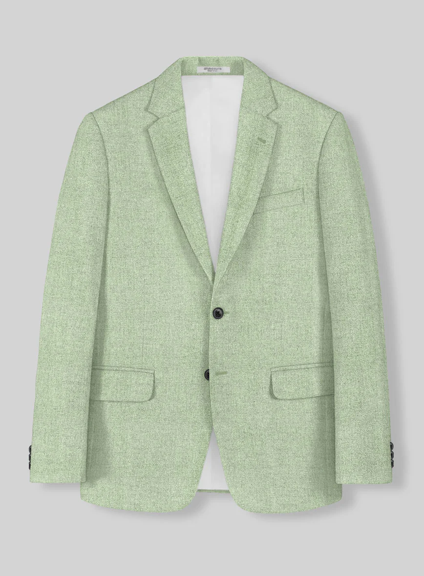 Naples Pista Green Tweed Suit - Image 3