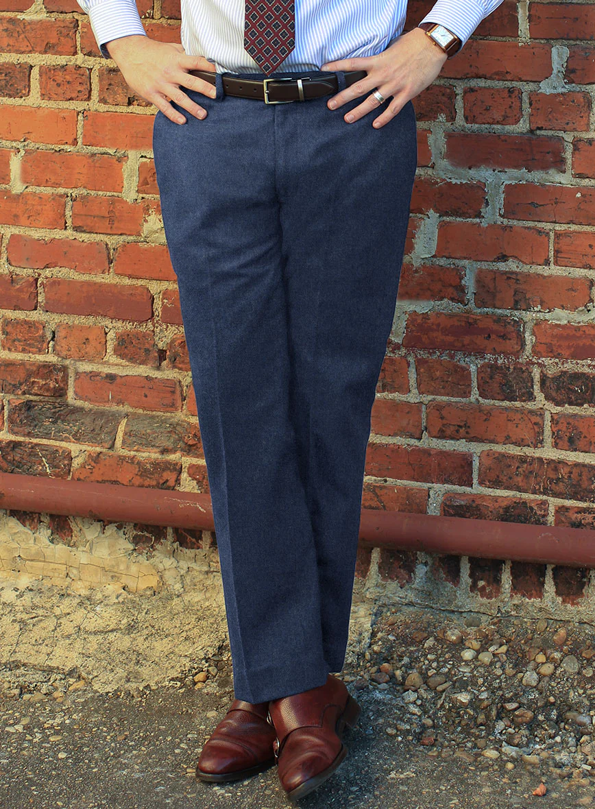 Naples Powder Blue Tweed Pants - Image 2