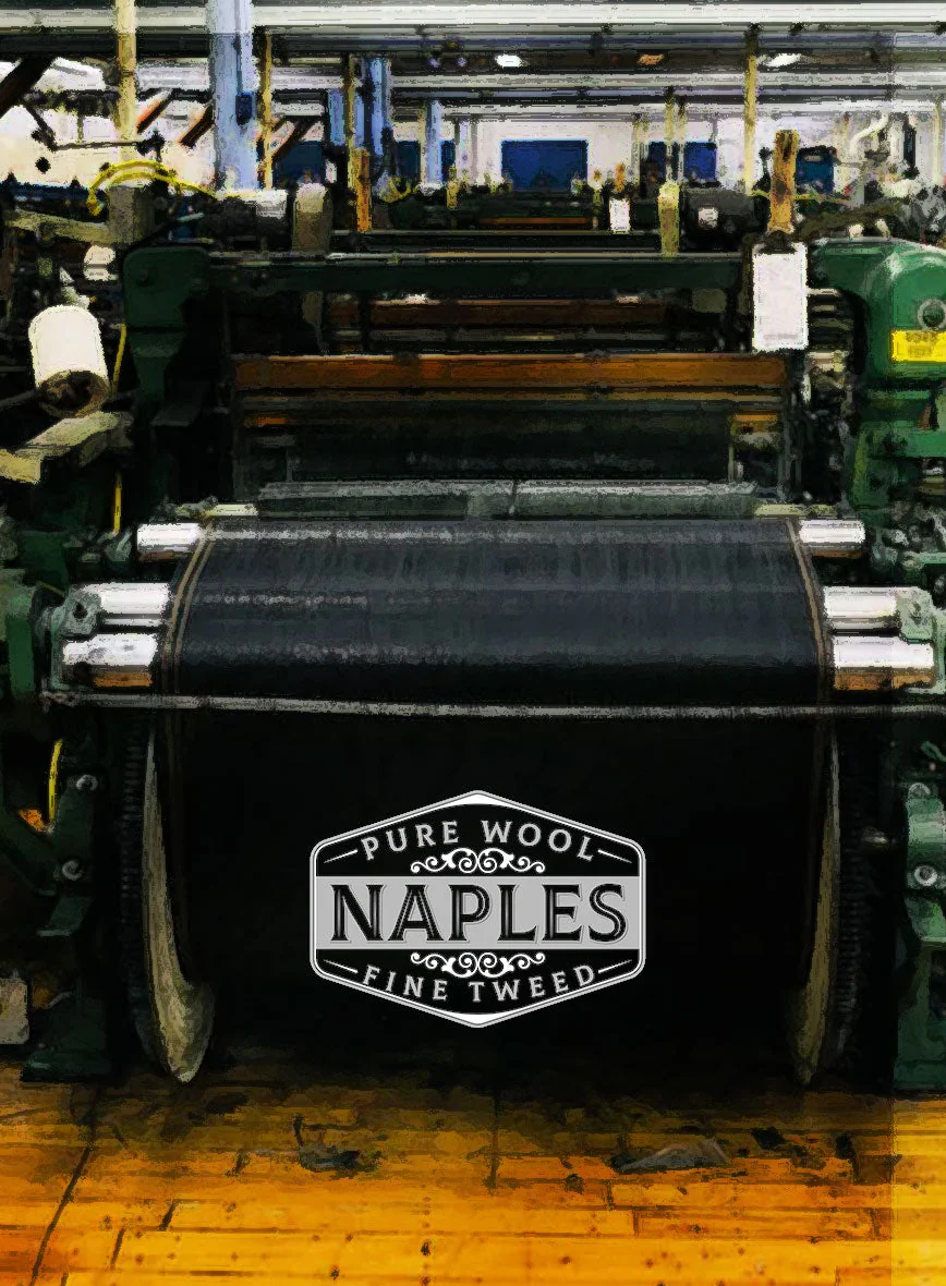 Naples Powder Blue Tweed Pea Coat - Image 6