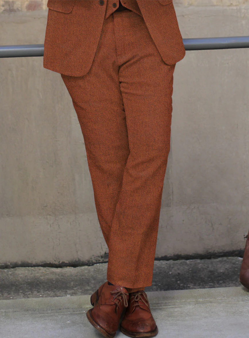 Naples Prego Rust Tweed Suit - Image 4