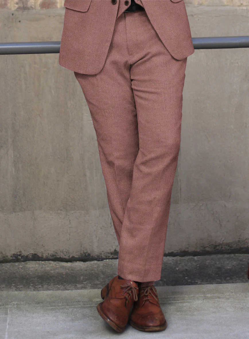 Naples Quartz Pink Tweed Pants - Image 2