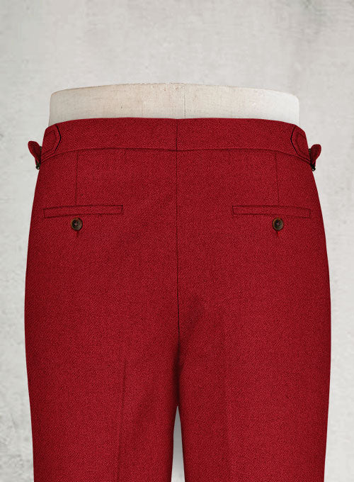 Naples Red Highland Tweed Trousers - Image 2