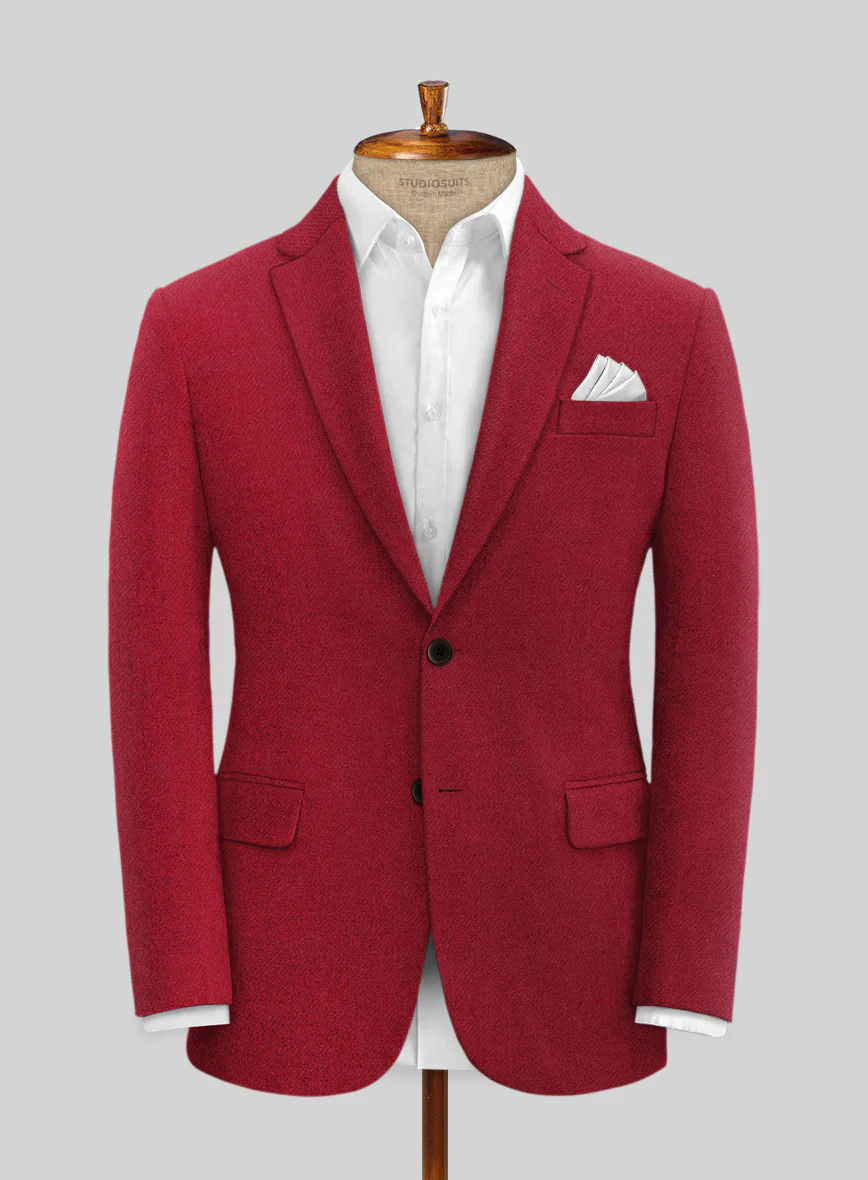 Naples Red Tweed Jacket - Image 3