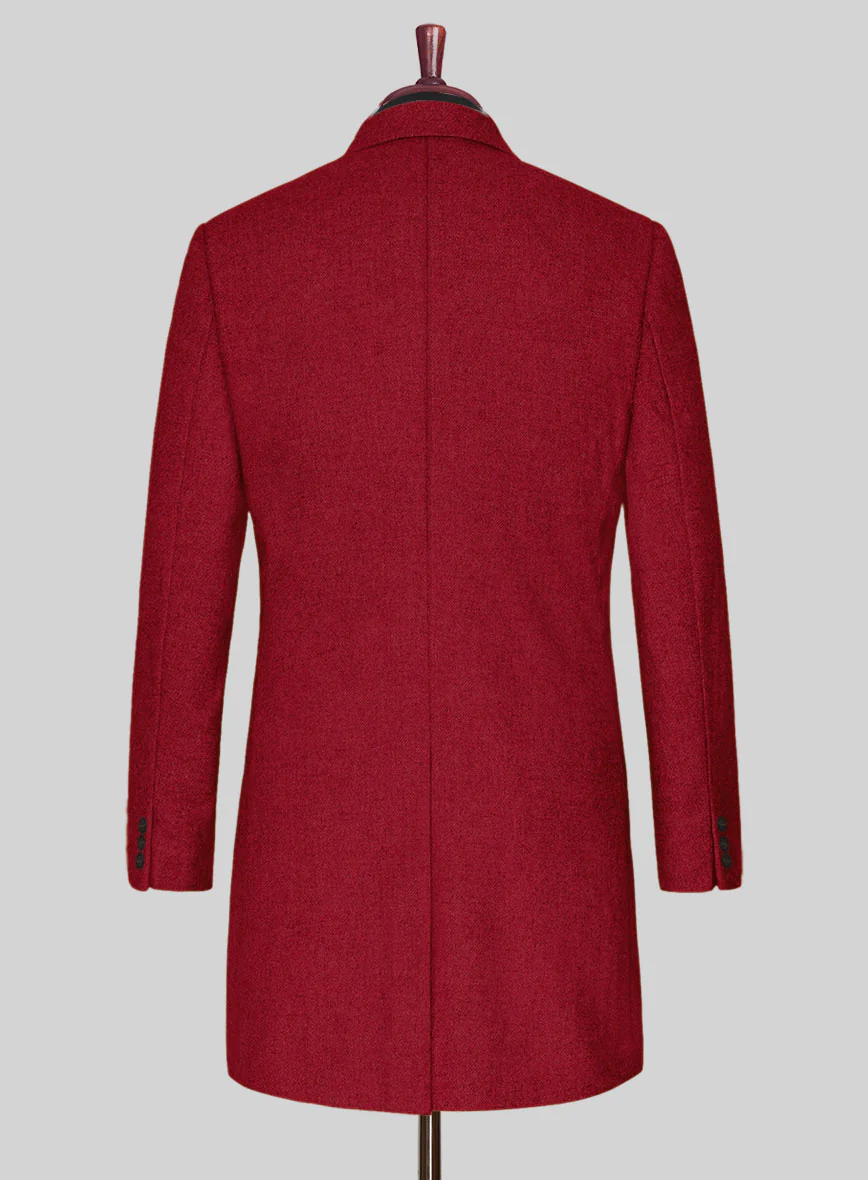 Naples Red Tweed Overcoat - Image 3