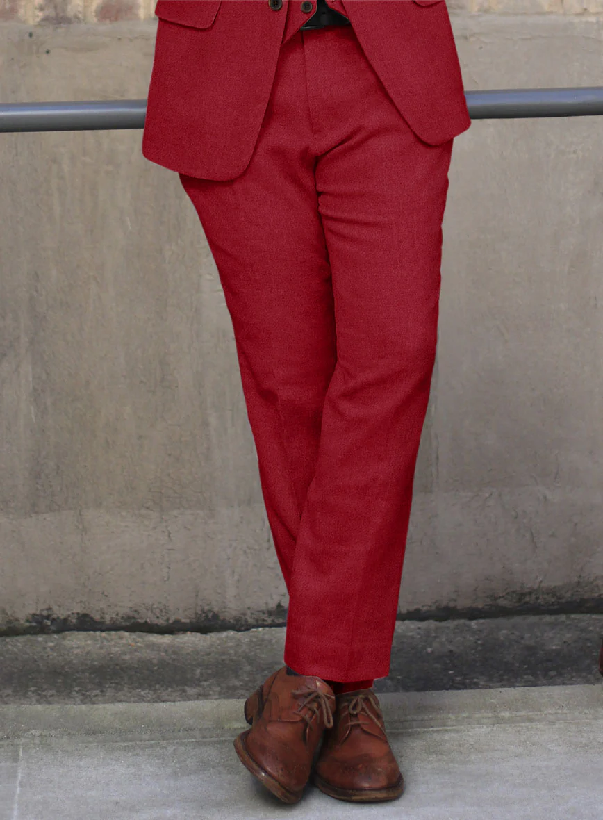 Naples Red Tweed Suit - Image 10