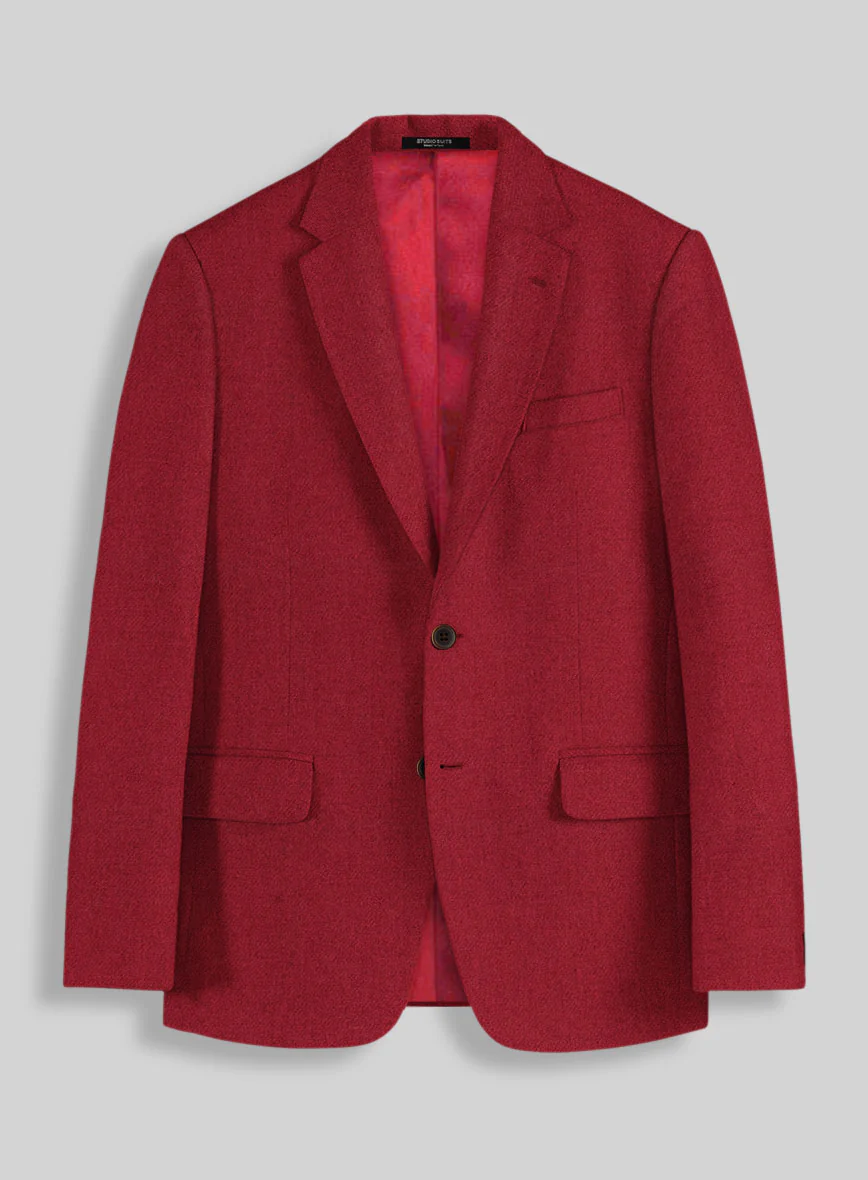 Naples Red Tweed Suit - Image 4