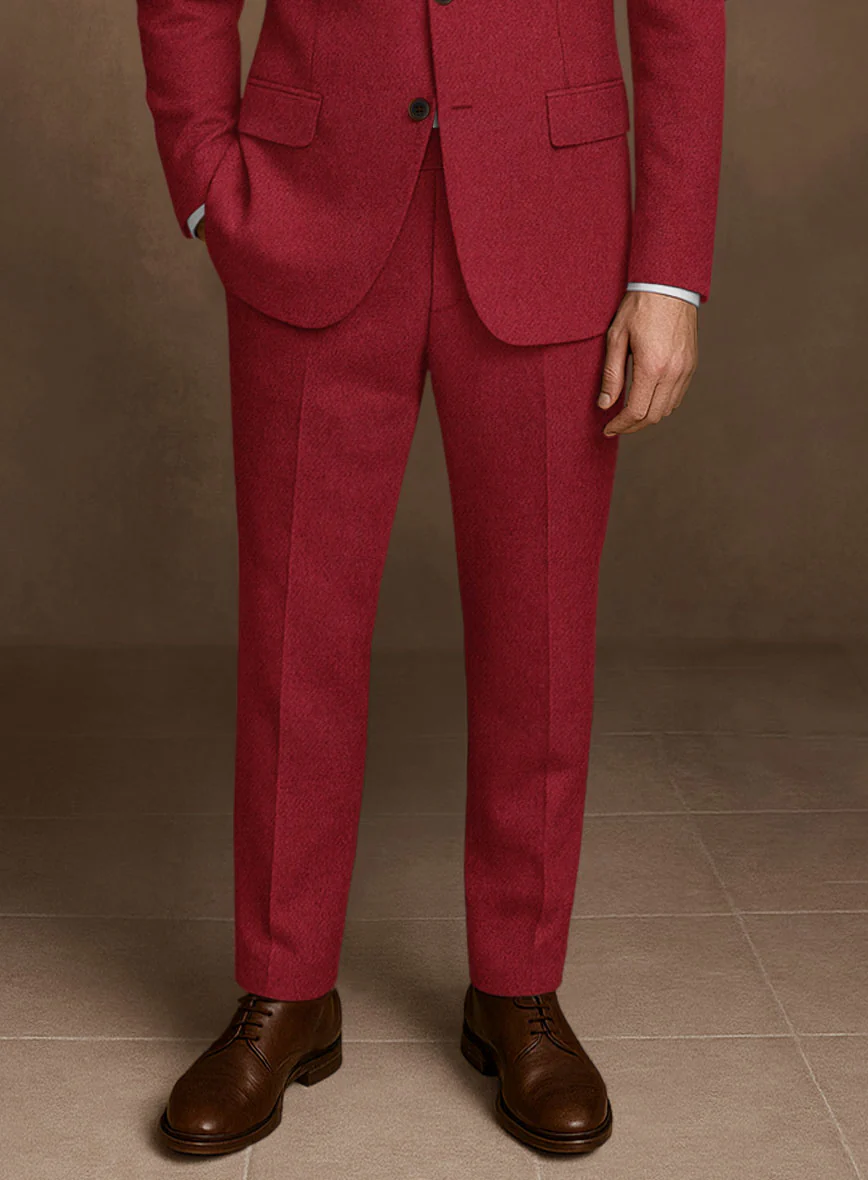 Naples Red Tweed Suit - Image 8