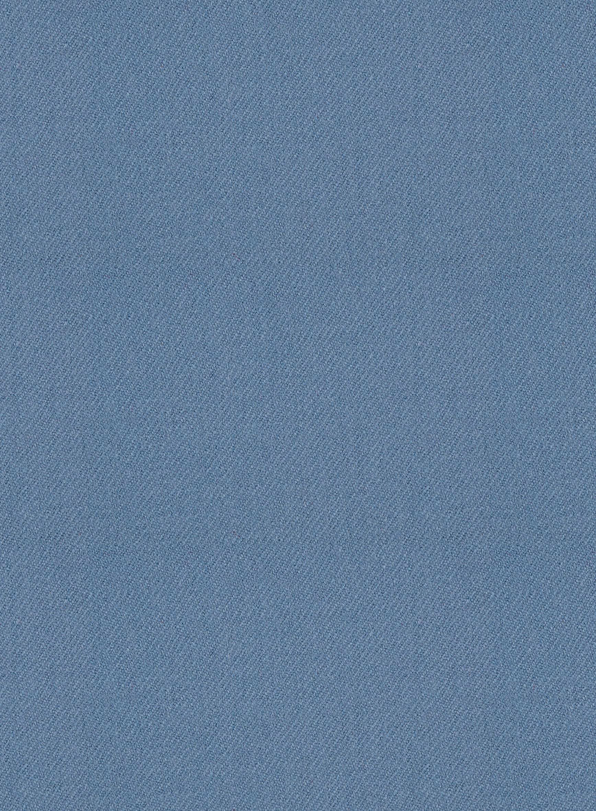 Naples Retro Blue Tweed Pea Coat - Image 3