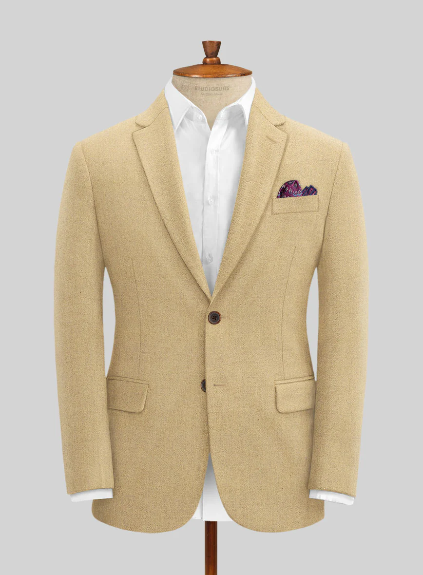Naples Sahara Beige Tweed Jacket - Image 3