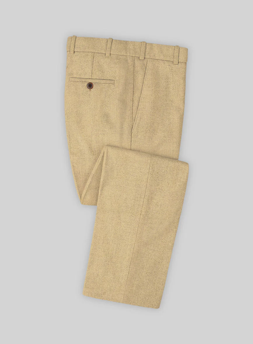 Naples Sahara Beige Tweed Pants - Image 3