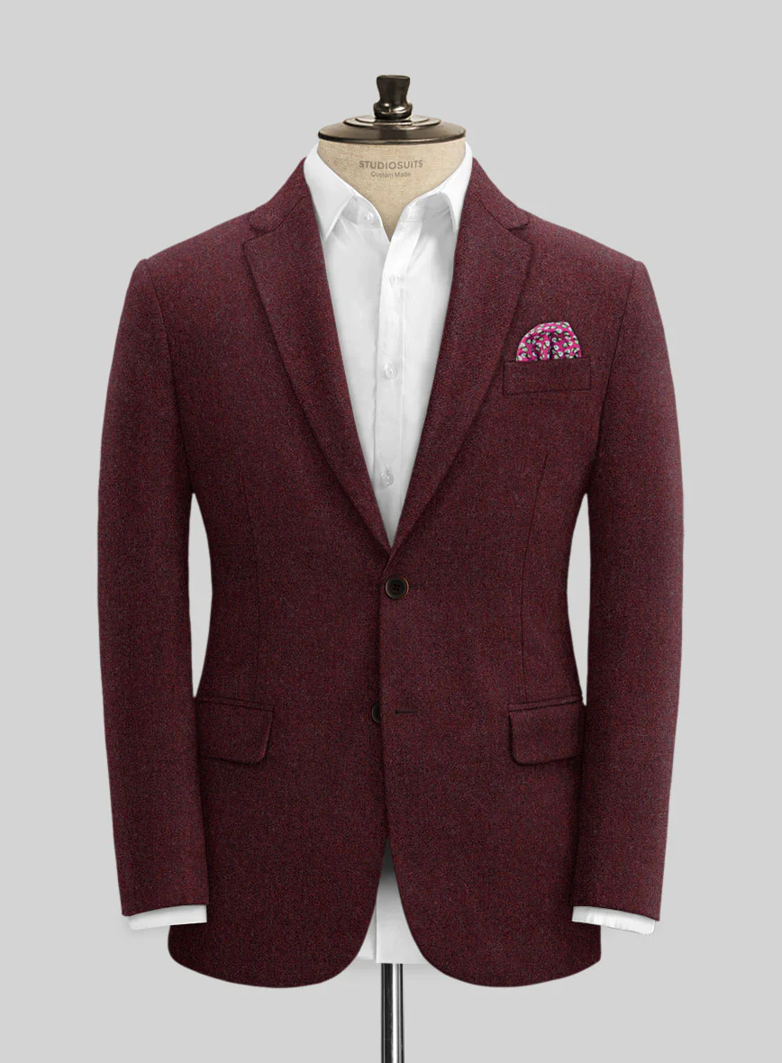Naples Sangria Tweed Suit - Image 3