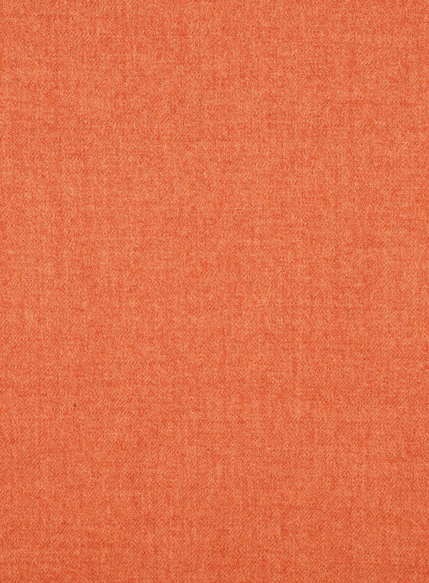 Naples Spring Orange Tweed Double Breasted Suit - Image 4