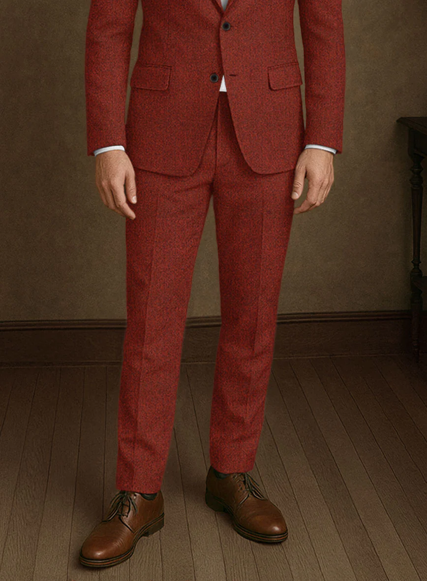 Naples Sundowner Rust Tweed Pants - Image 2